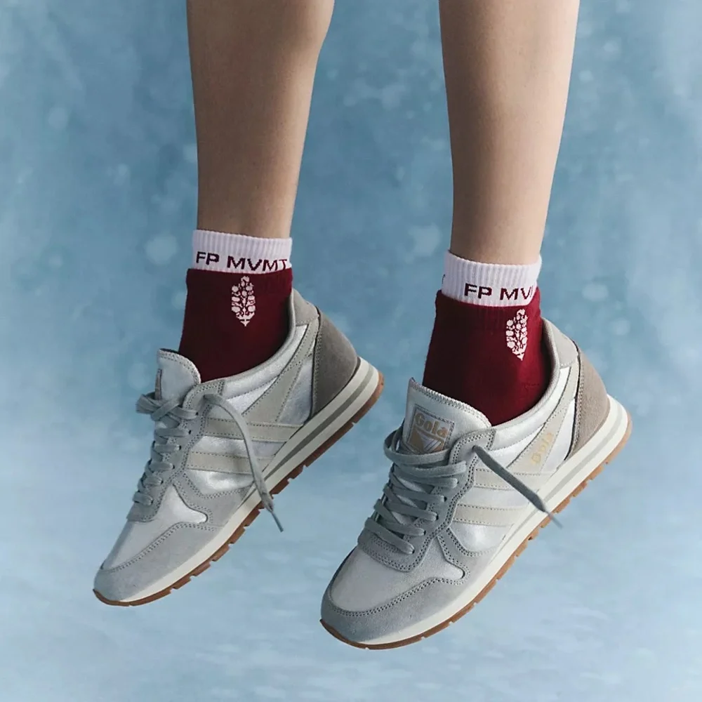 FP MOVEMENT Quarter Crew Court Socks Wine Red Blush Pink NWT